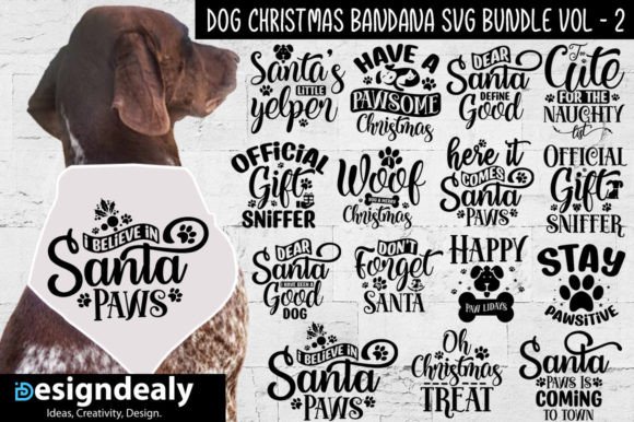 Dog Christmas Bandana SVG Bundle VOL - 2: A Hands-On Designer Review