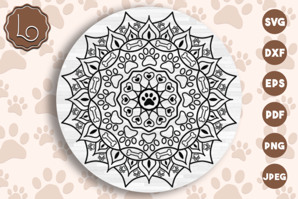 Dog Paws Mandala SVG File Review for Real Embroidery Work