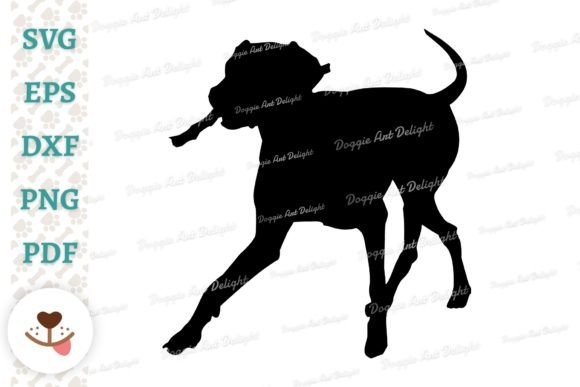 Playing Dog Pointer Silhouette Design Review