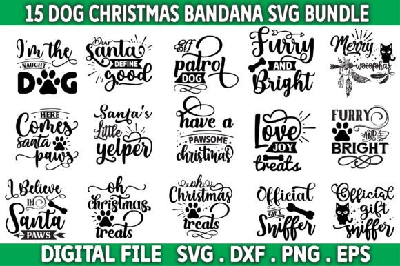 Reviewing the Dog Christmas Bandana SVG Bundle