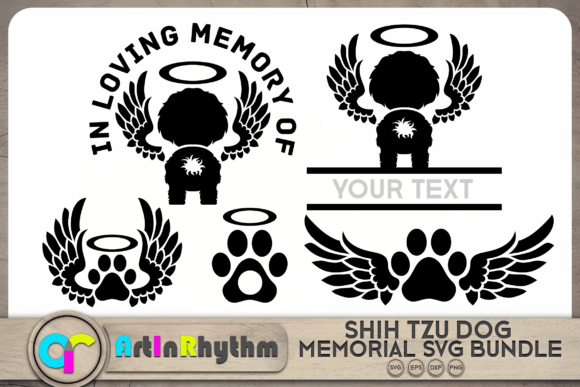 ShihTzu Pet Dog Memorial SVG
