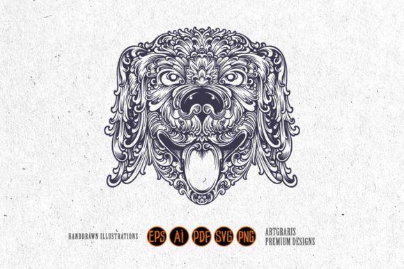 Silhouette Head Dog Classic Ornament SVG: A Design Review
