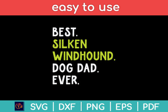 Silken Windhound Dog Dad Fathers Day Design Review